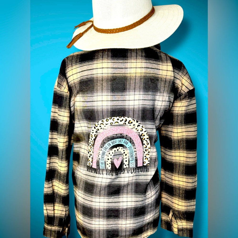 Deuteronomy 32:2 Upcycled Women’s Flannel